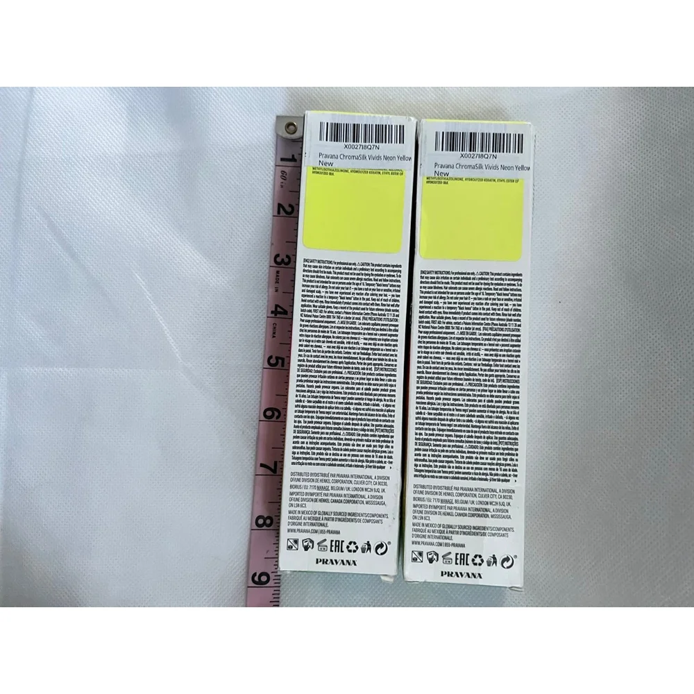 NWT Pravana Chromasilk Vivids Neons Direct Dye Hair Color Neon Yellow 2-3 fl oz